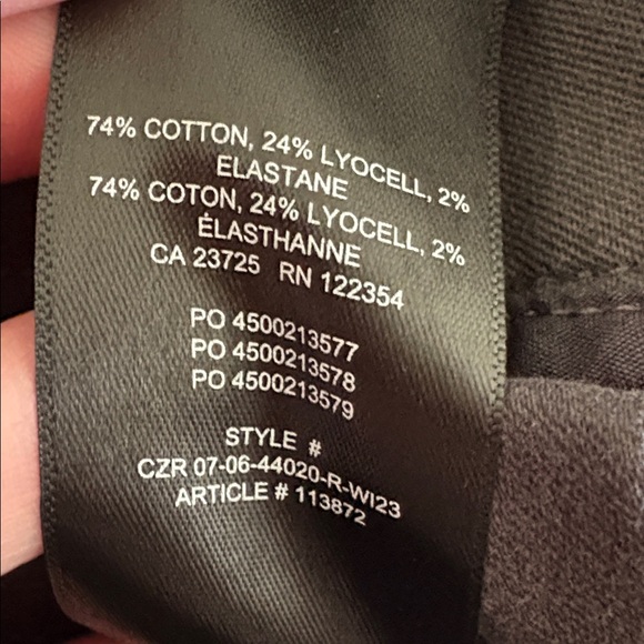 Aritzia Wilfred Free Picture Cargo Dark Grey Pants size 0 - Picture 7 of 8